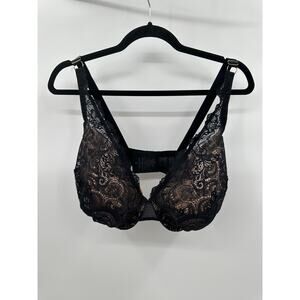 Thirdlove 24/7 Lace Contour Plunge Bra Black Adjustable Size 38G 38DDDD